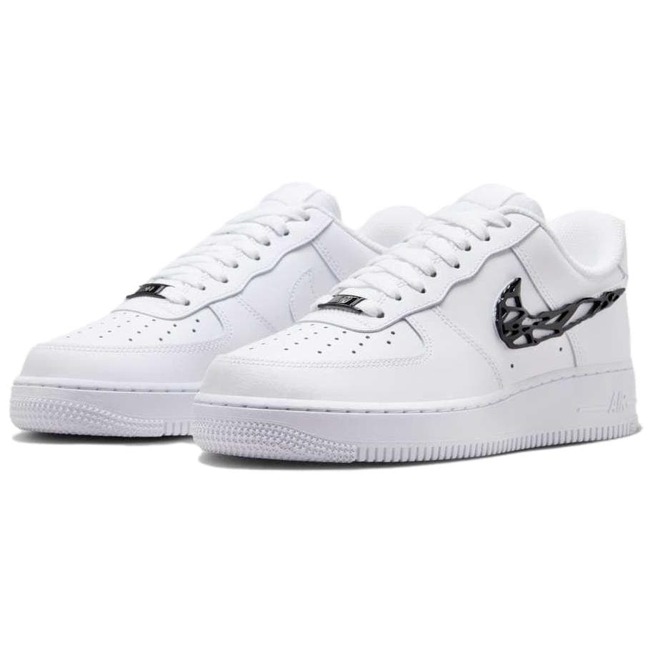 Кроссовки Nike Air Force 1 Low Топ Скейтборд Обувь Женская Белый Черный - изображение 3
