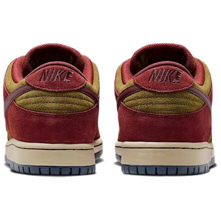 Кроссовки Nike Dunk SB Кожа Низкие Кроссовки для Скейтбординга Унисекс Красный Бежевый - изображение 5