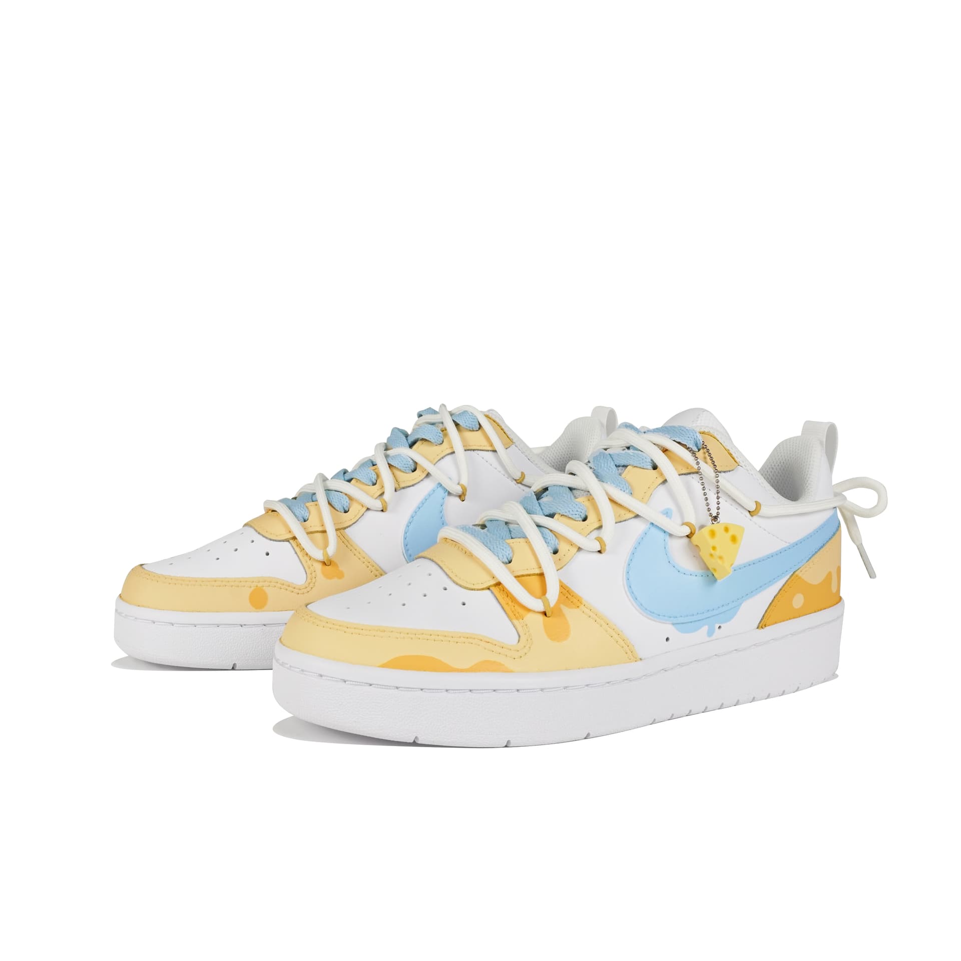 Кроссовки Nike Court Borough Low GS White Blue - изображение 3