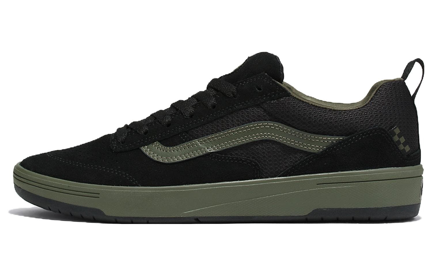 Кроссовки Vans Zahba Удобные устойчивые к истиранию дышащие низкие кеды для скейтбординга унисекс черные и зеленые - изображение 1