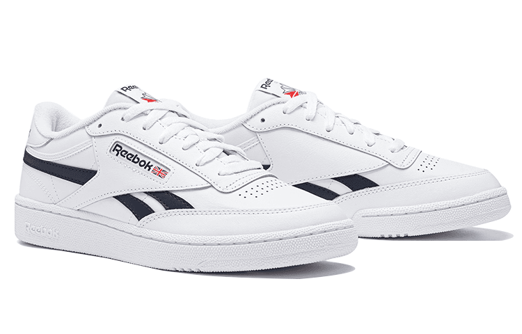 Кроссовки REEBOK Club C Revenge Abrasion Resistant Скейтборд Кроссовки Low Top Унисекс Белый Синий - изображение 3