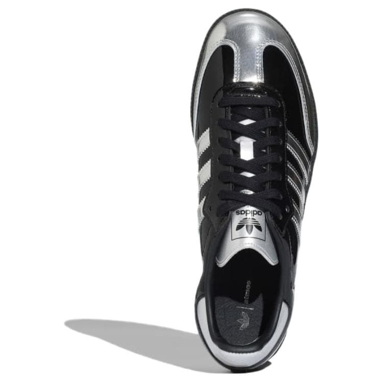 Кроссовки Adidas Originals X Atmos Samba Low Топ Скейтборд Обувь Унисекс Черно-серебро - изображение 3