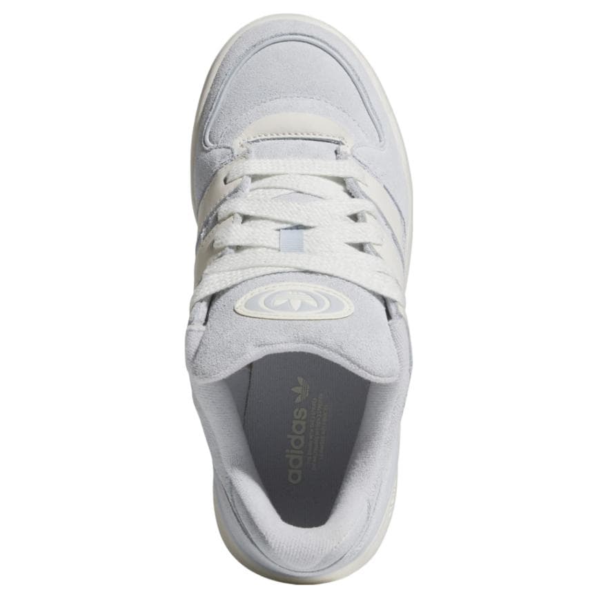 Кроссовки Adidas Originals FORUM 2000 Устойчивые к истиранию низкие скейтбордические кроссовки Женские Серый Белый - изображение 5