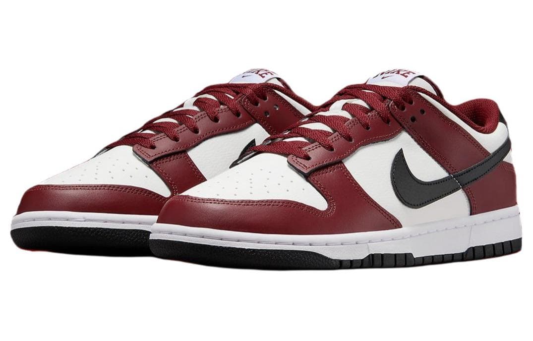 Кроссовки Nike Dunk Low White Red Black — фото 3