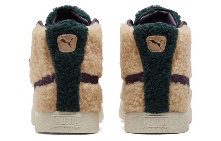 Кроссовки PUMA Basket Mid Brown Green - изображение 5