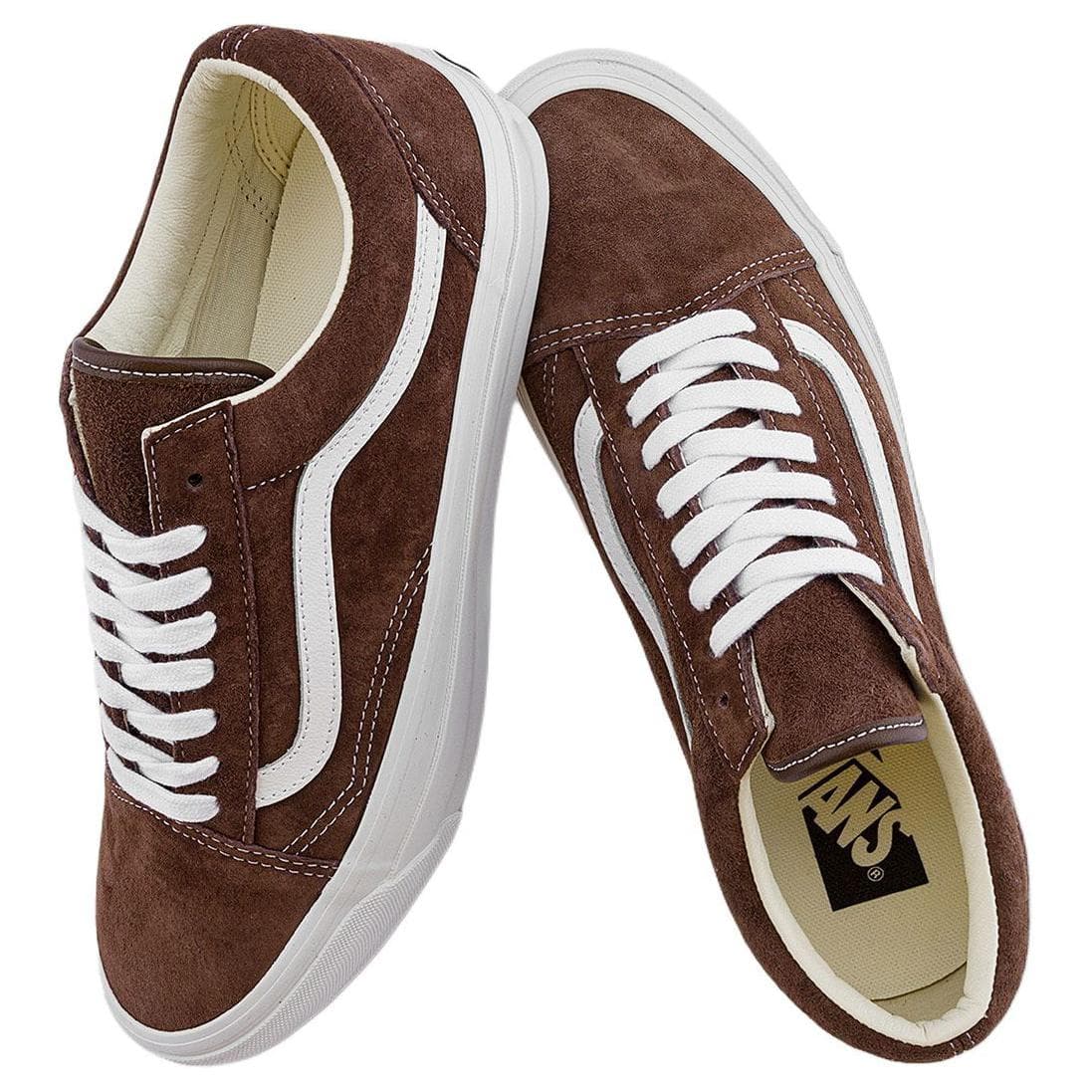 Кроссовки Vans Old Skool Low Топ Скейтборд Обувь Унисекс Коричневый - изображение 3
