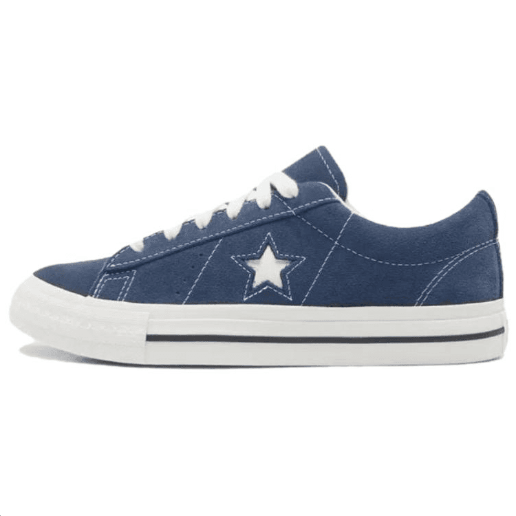 Кроссовки Converse ONE STAR 95 Классический Удобный Винтаж Тонкая подошва Противоскользящая износостойкая Лоу-топы Повседневная обувь для скейтборда Унисекс Синий - изображение 1