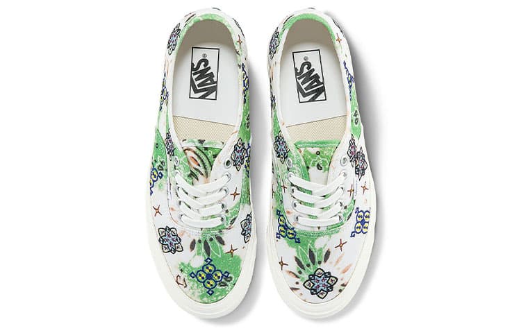 Кроссовки Vans Style 44 White Green - изображение 3