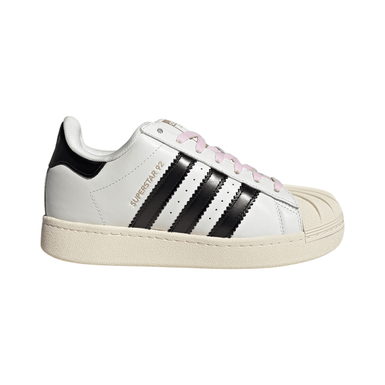 Кроссовки PHARRELL X adidas originals Superstar 92 Устойчивые к истиранию низкие скейтбордические кроссовки Мужские Белый Черный - изображение 2