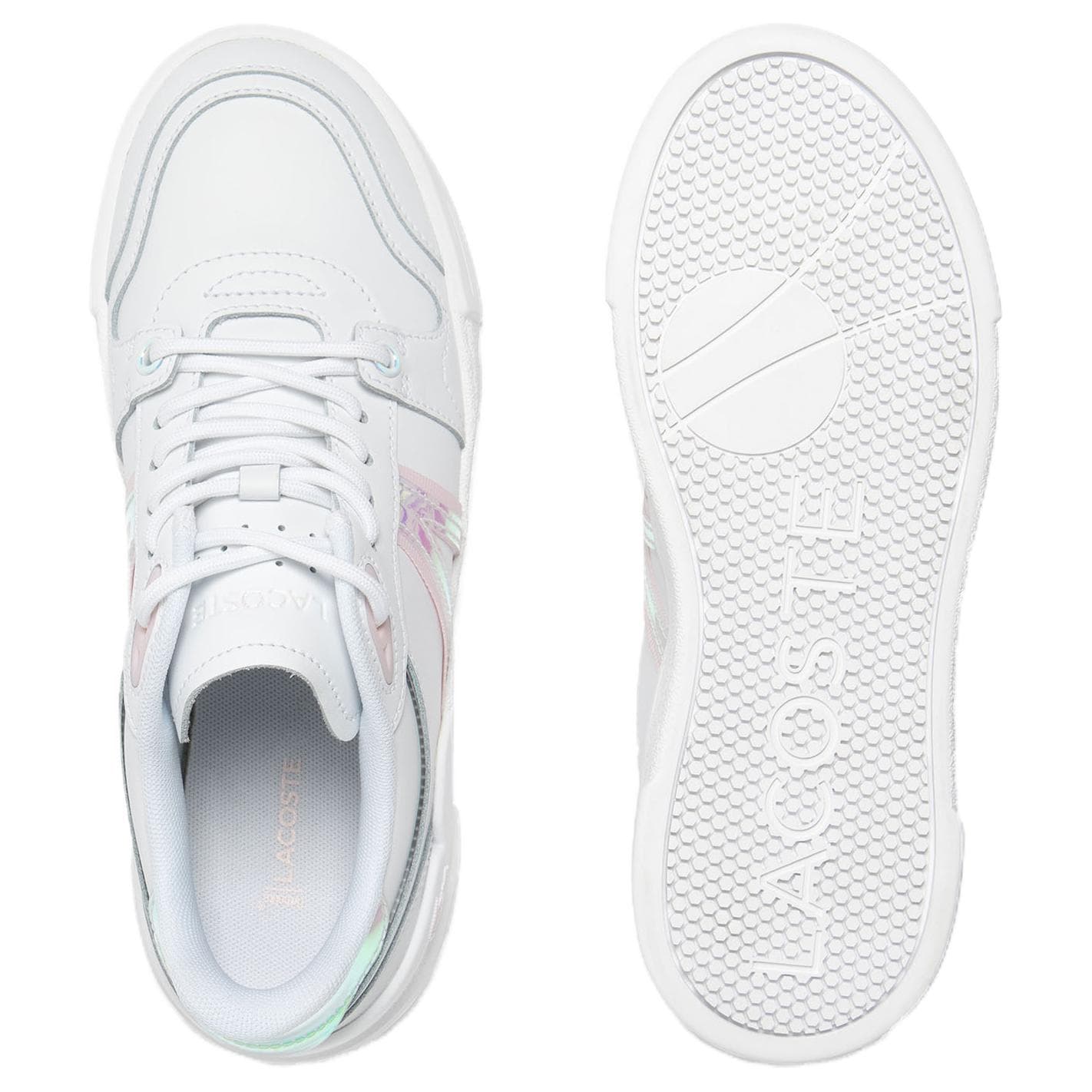Кроссовки LACOSTE L002 Evo кожаные низкие кроссовки для скейтбординга женские белые розовые - изображение 5