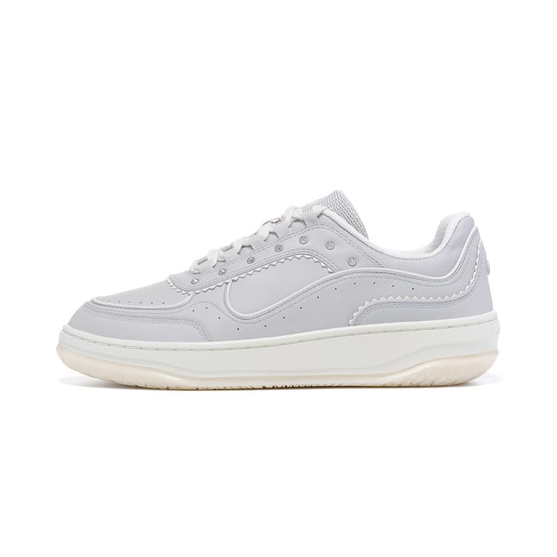 Кроссовки LI NING 1990 Classic Collection Покрытие Амортизация Low Топ Скейтборд Обувь Женские Капля воды Серый - изображение 1