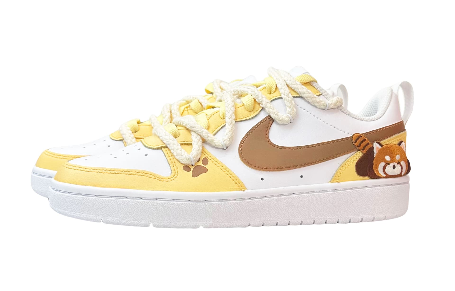 Кроссовки Nike Court Borough Low 2 GS Yellow - изображение 3