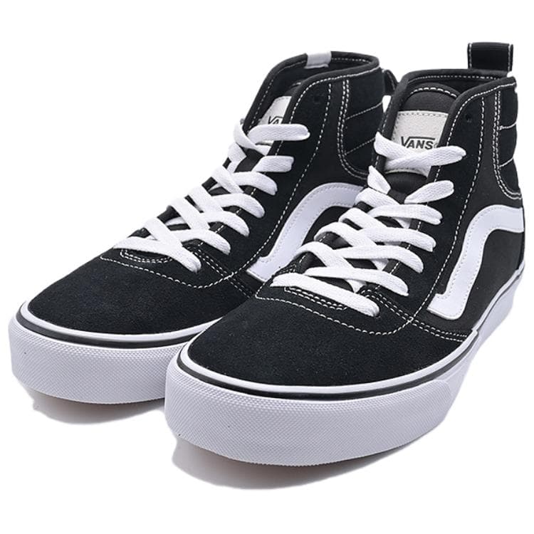 Кроссовки Vans Ashwood Hi Теплоизоляционный High Топ Скейтборд Обувь Мужской Черный белый - изображение 3