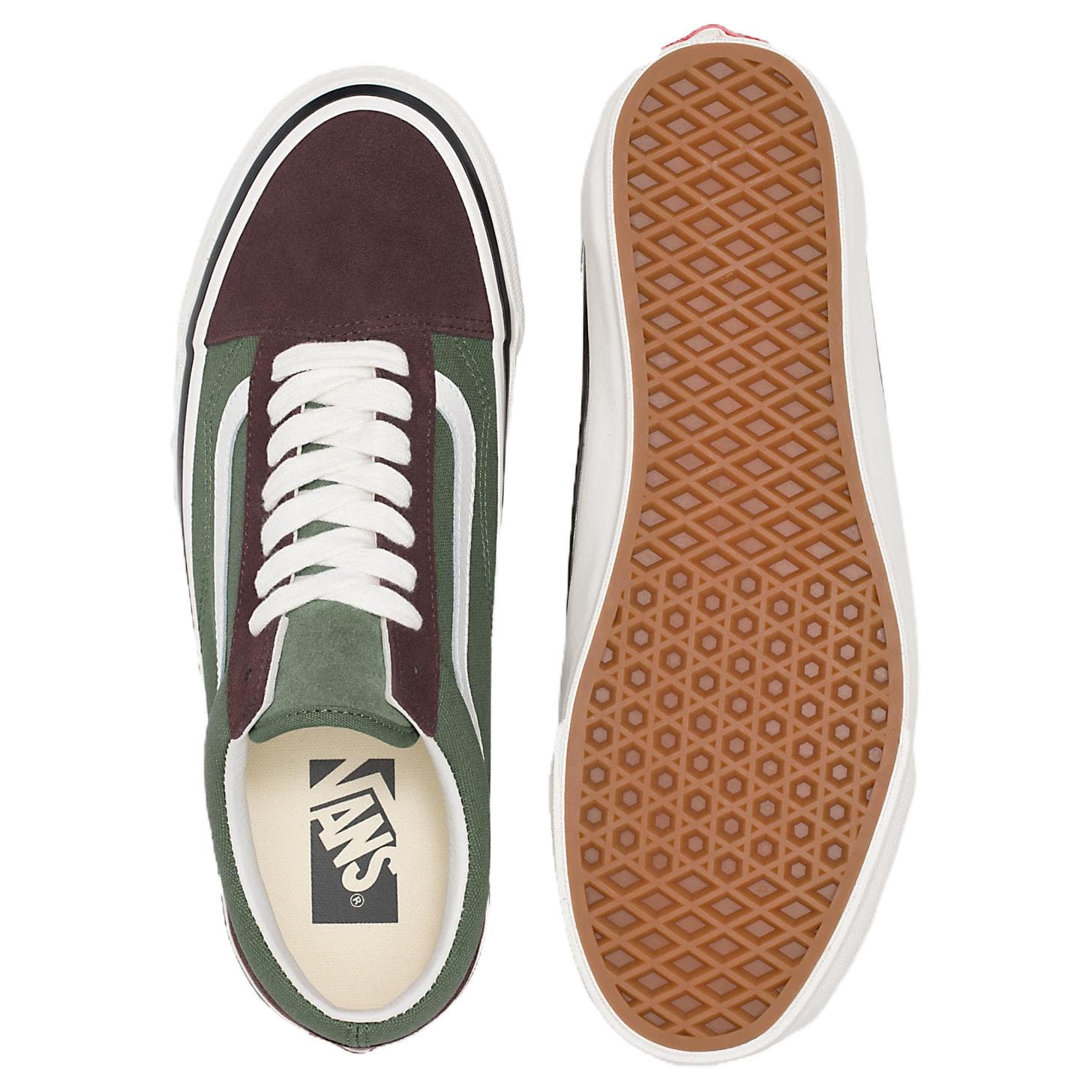 Кроссовки Vans Premium Old Skool Low Топ Скейтборд Обувь Унисекс Зелёный - изображение 4