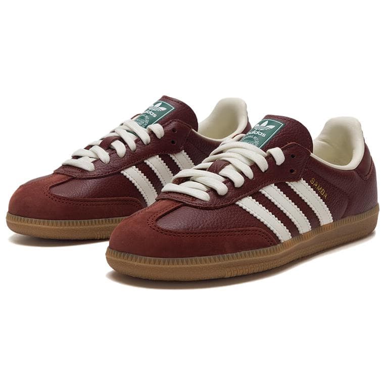 Кроссовки Adidas Originals Samba OG Low Топ Скейтборд Обувь Унисекс Коричневый - изображение 2