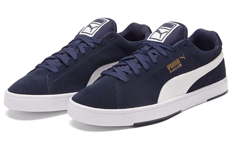Кроссовки PUMA Suede Blue White - изображение 3