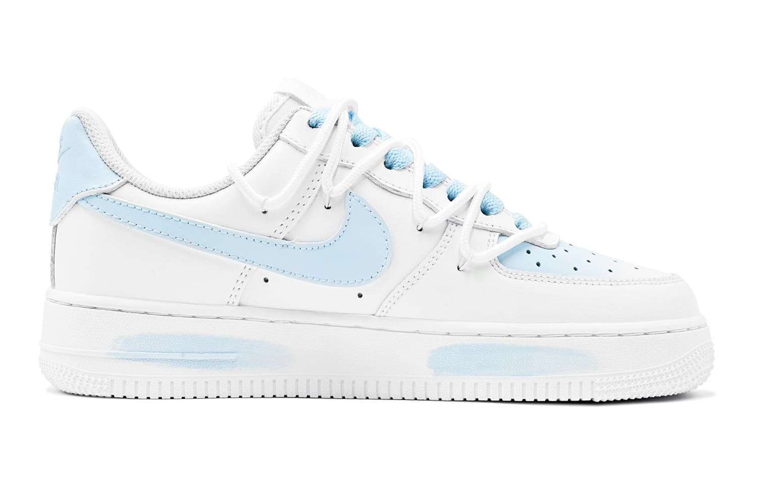 Кроссовки Nike Air Force 1 Low GS Blue White - изображение 3