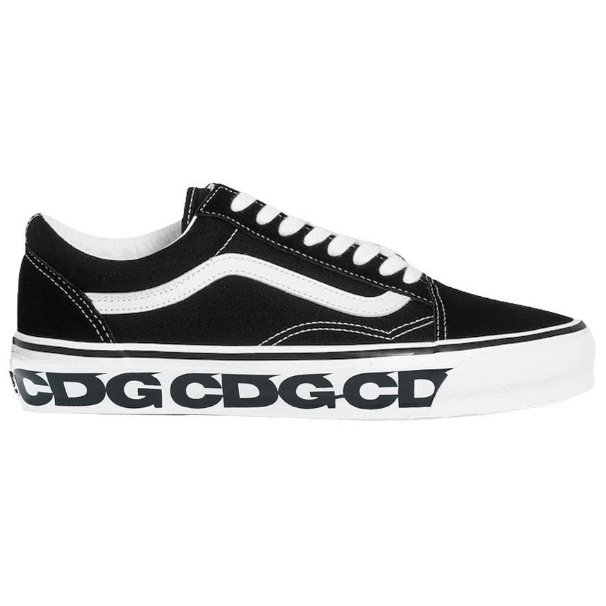 Кроссовки Vans X cdg Old Skool 36 Low Топ Скейтборд Обувь Мужской Черный белый - изображение 2