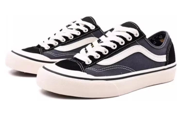 Кроссовки Vans Style 136 Decon VR3 SF Low Топ Скейтборд Обувь Унисекс Черный Белый - изображение 3
