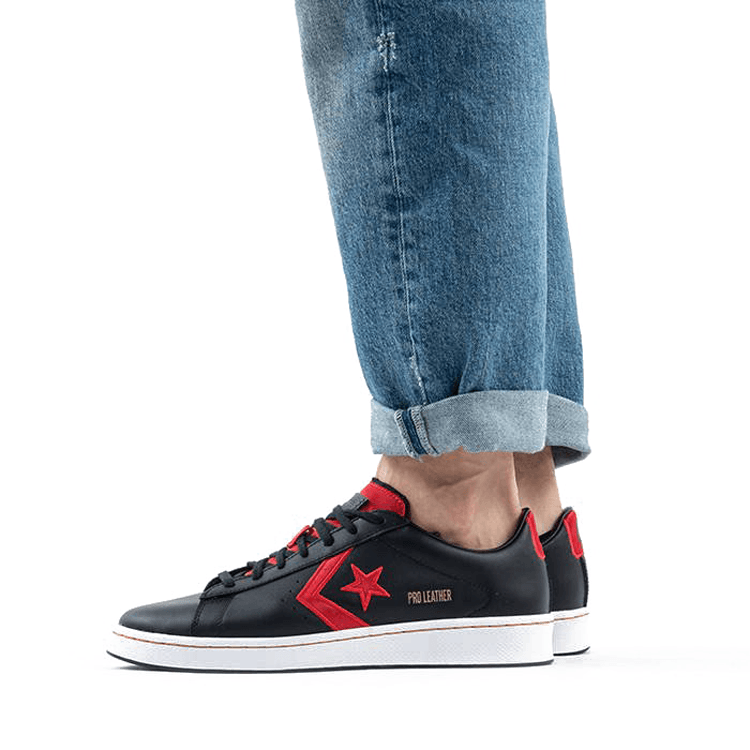 Кроссовки Converse Cons Pro Leather Black Red White - изображение 7