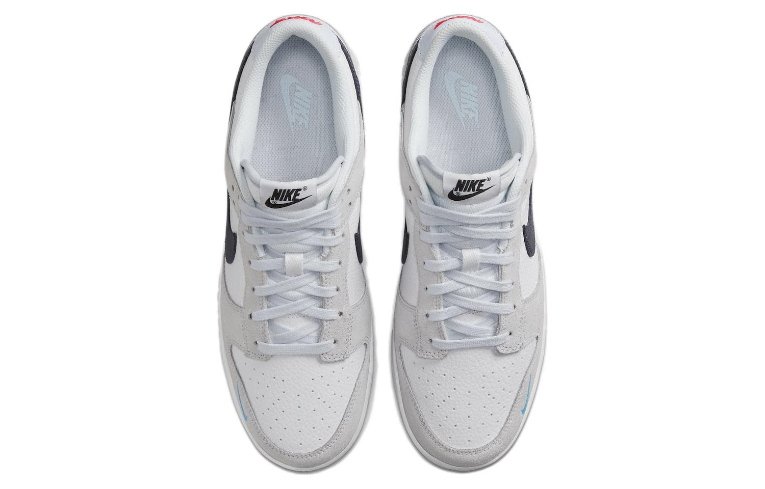 Кроссовки Nike Dunk Low Grey White Blue — фото 4