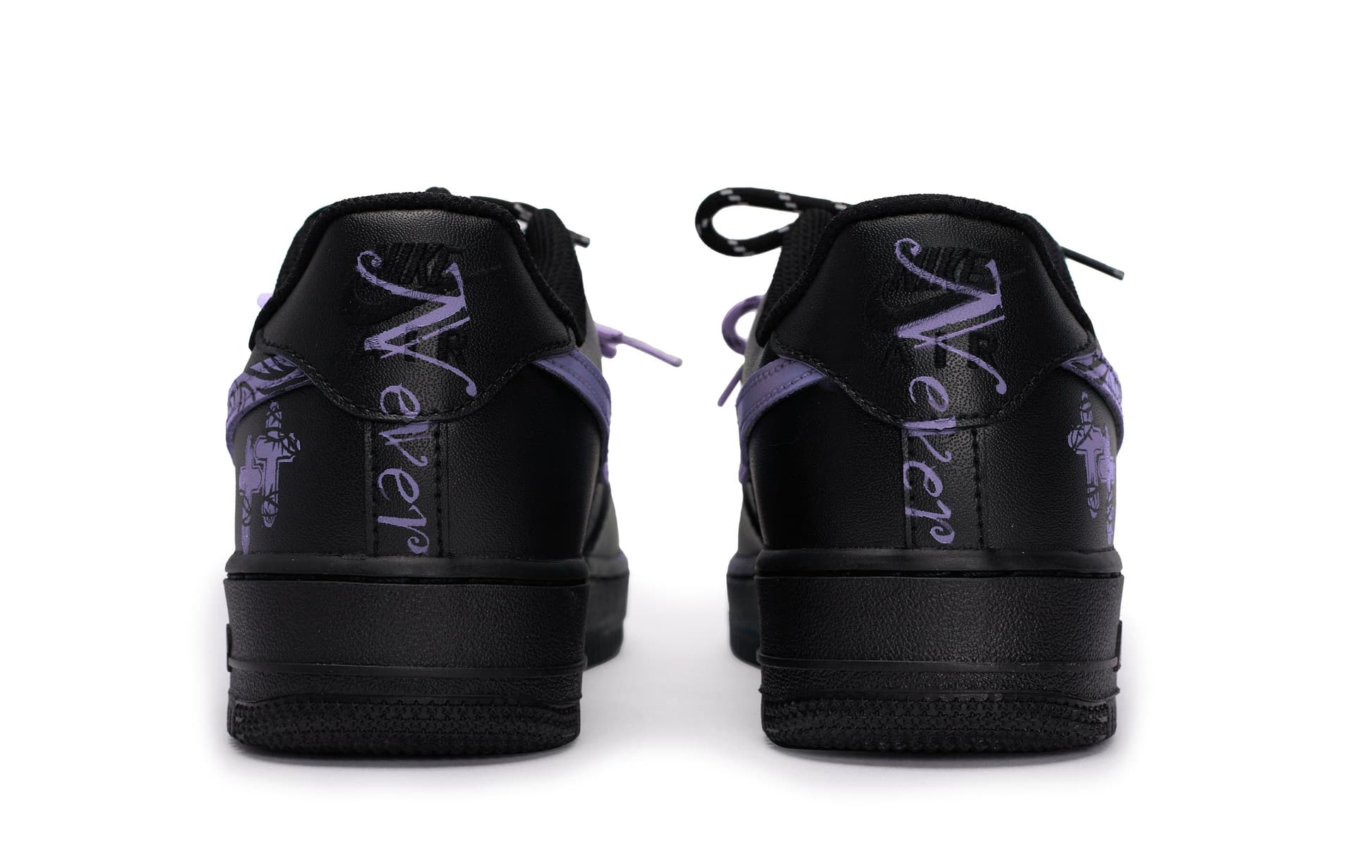 Кроссовки Nike Air Force 1 '07 Black Light Purple - изображение 5
