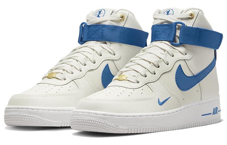Кроссовки Nike Air Force 1 High White Blue — фото 3