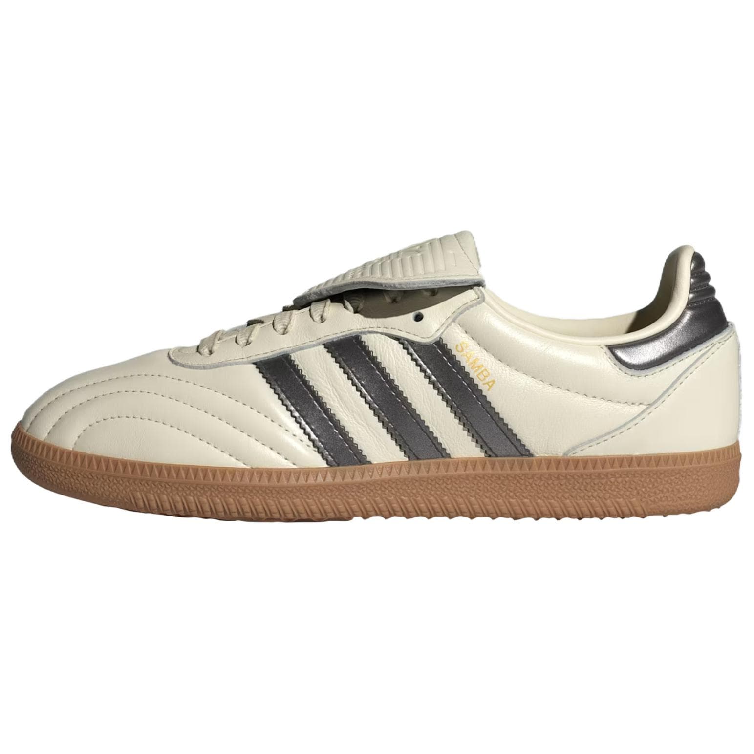 Кроссовки Adidas Originals Samba LT Устойчивая к истиранию низкая обувь для скейтбординга Женская Бежево-черная - изображение 1