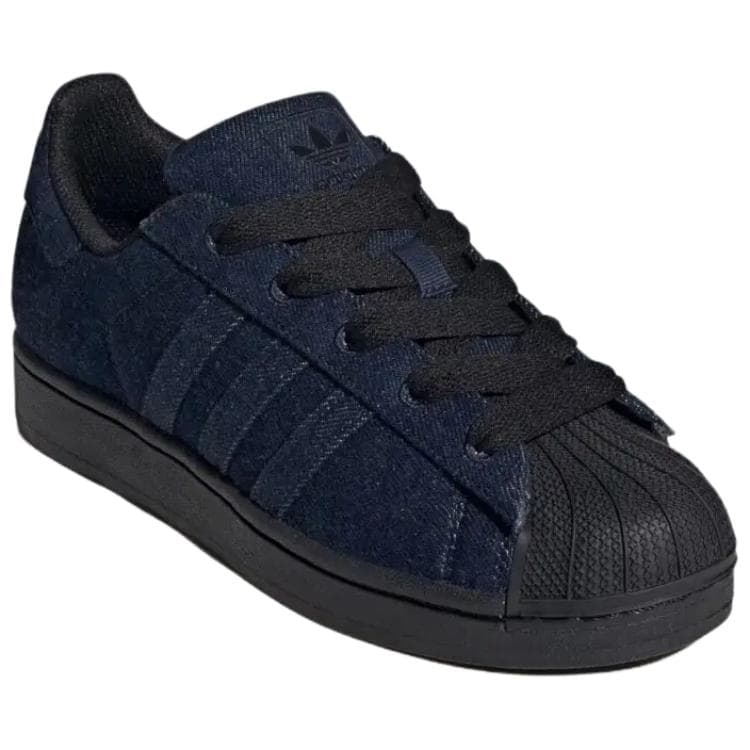 Кроссовки Adidas Originals Superstar 2 Устойчивая к истиранию низкая обувь для скейтбординга Женская Синяя Черная - изображение 3