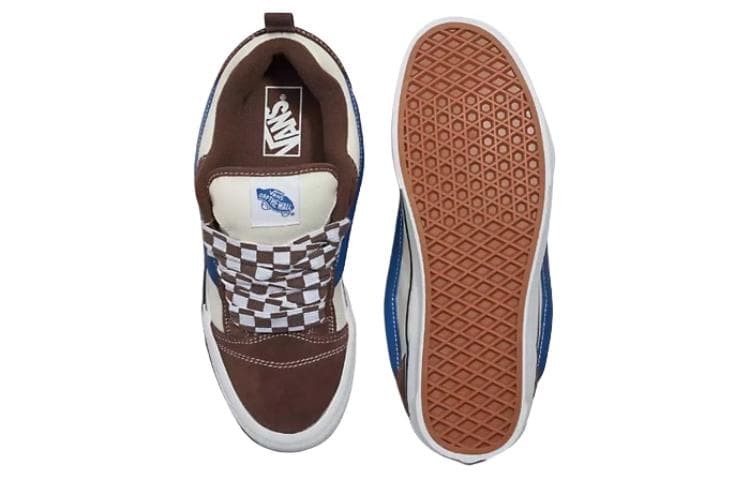 Кроссовки Vans Knu Skool Brown White - изображение 4