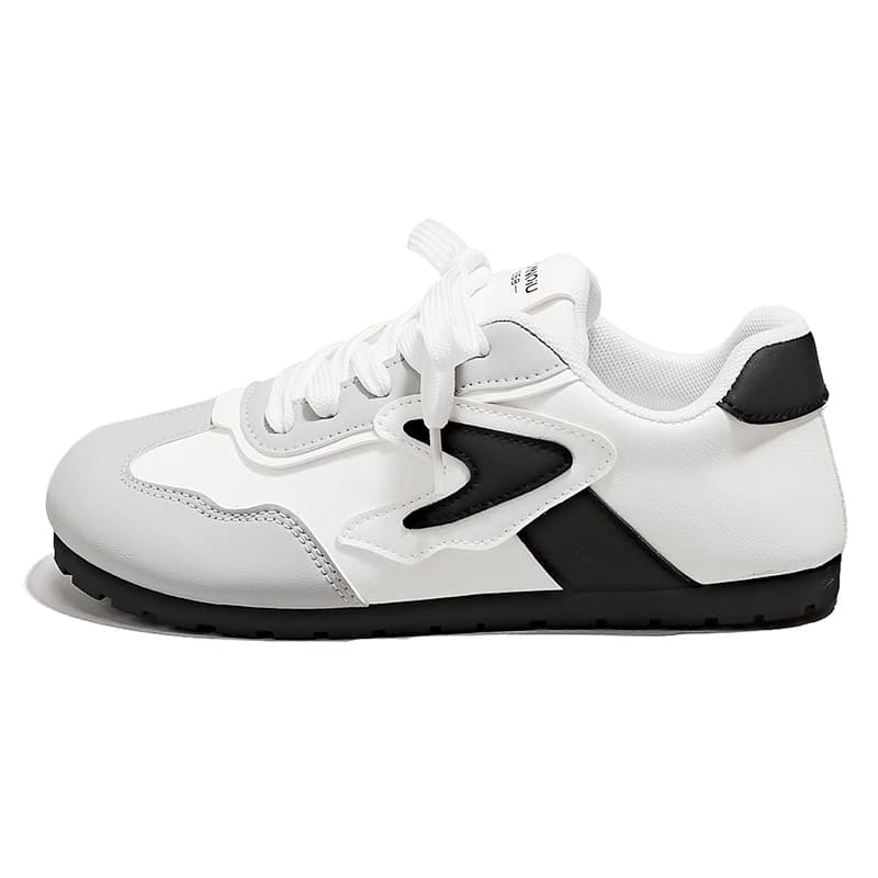 Кроссовки HUANQIU Low Топ Скейтборд Обувь Women's White Черный - изображение 1