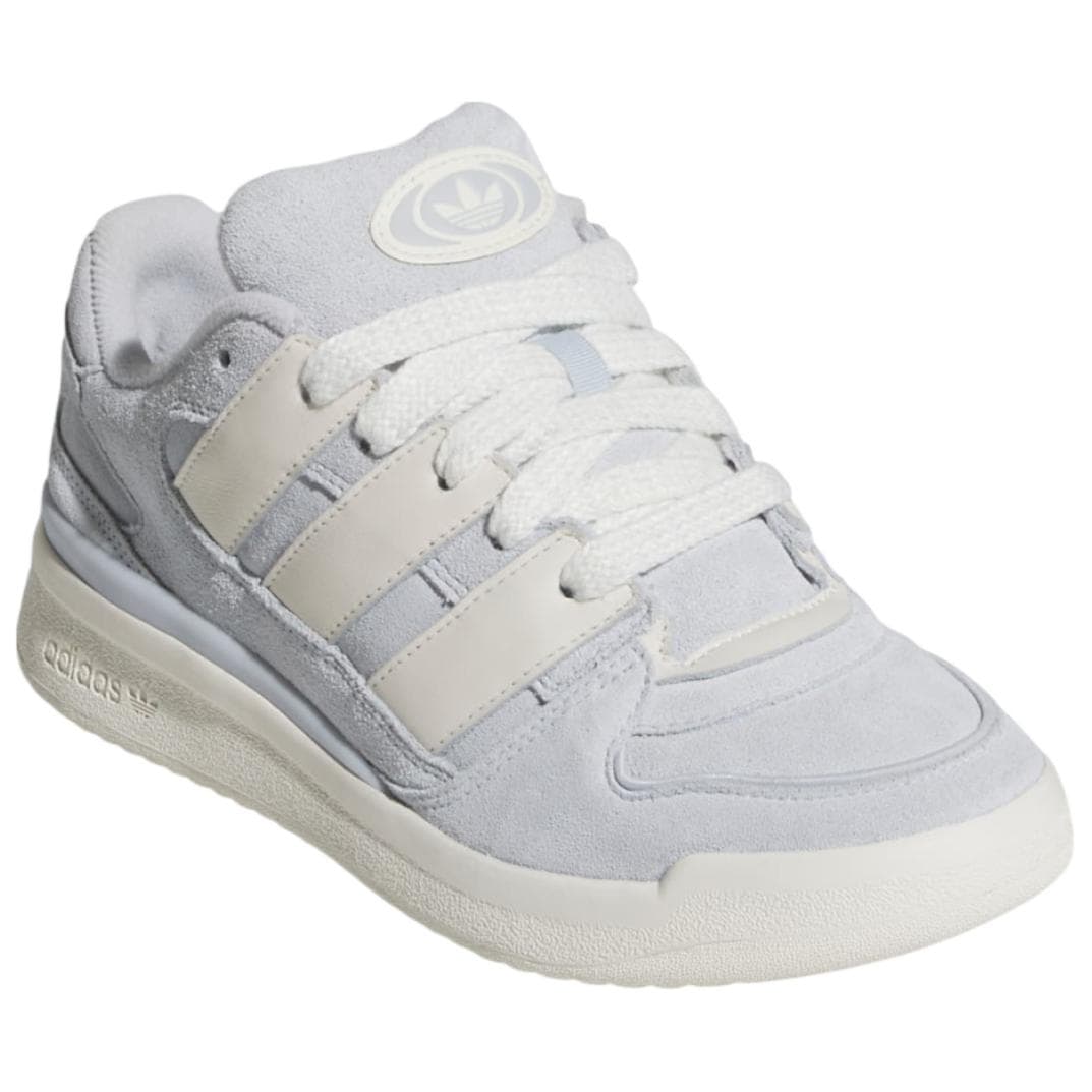 Кроссовки Adidas Originals FORUM 2000 Устойчивые к истиранию низкие скейтбордические кроссовки Женские Серый Белый - изображение 3