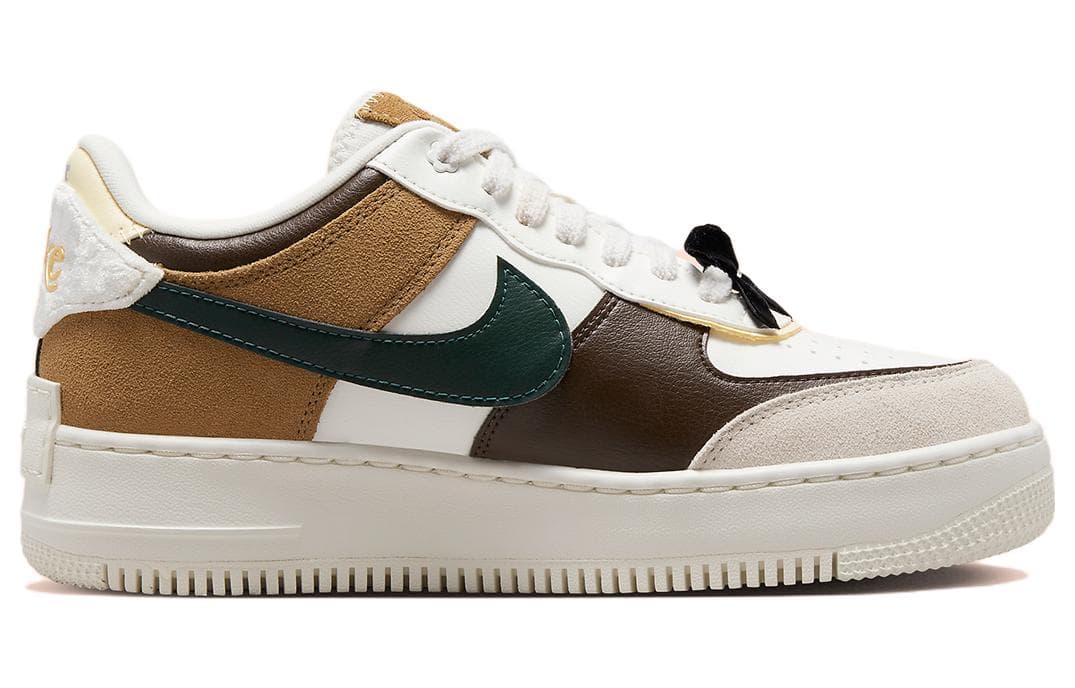 Кроссовки Nike Air Force 1 Low Shadow White Grey Brown — фото 2
