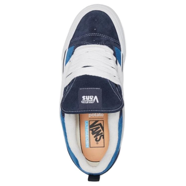 Кроссовки Imran Potato x Vans Knu Skool LX Blue White - изображение 3
