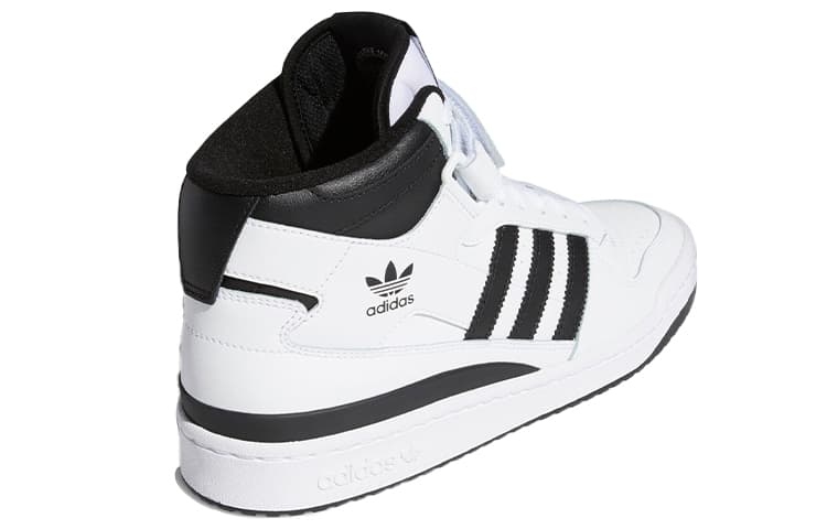 Кроссовки adidas Forum Mid White Black - изображение 4