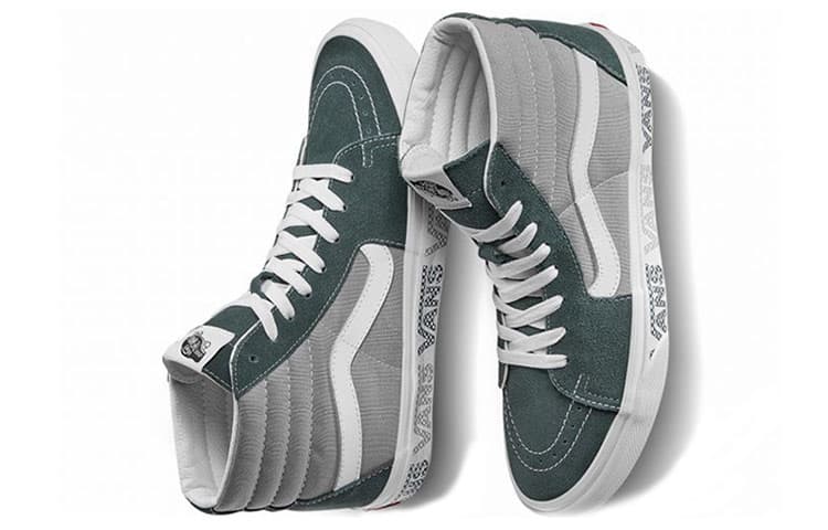 Кроссовки Vans SK8 Hi Grey Green - изображение 3