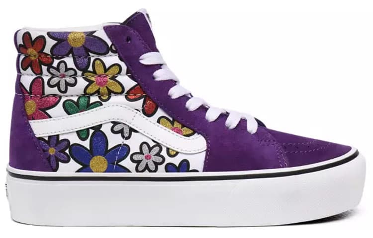 Кроссовки Vans SK8 Glitter Daisies Platform 2.0 - изображение 2