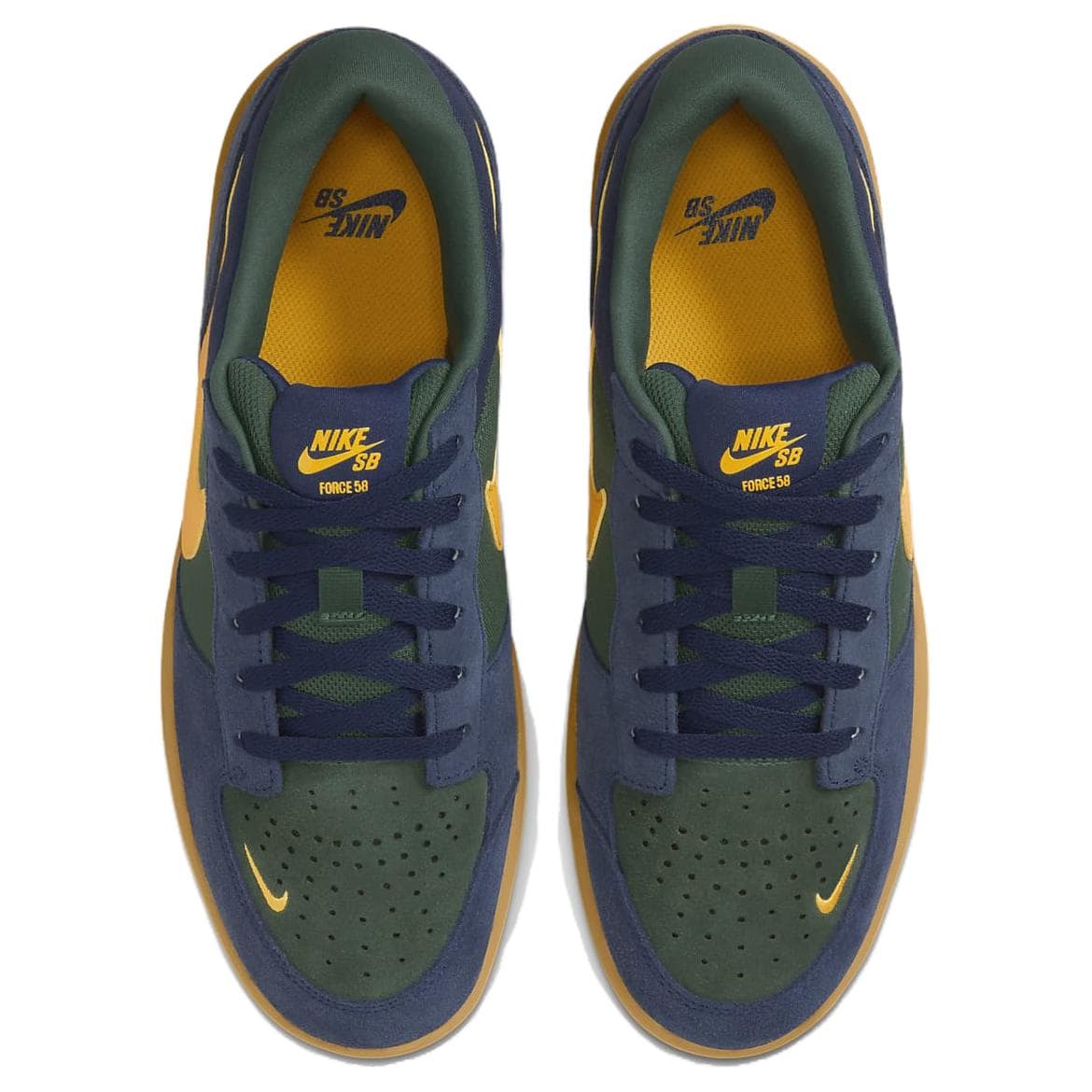 Кроссовки Nike SB Force 58 Blue Green Yellow - изображение 5