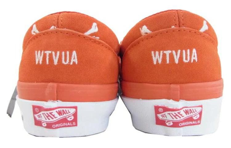 Кроссовки WTAPS x Vans Vault Classic Slip-On OG LX Orange Bone - изображение 4