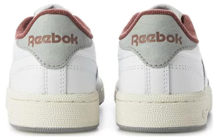 Кроссовки Reebok CLUB C 85 Устойчивая к истиранию Низкая Скейтборд Обувь Женская Белая Красная - изображение 5