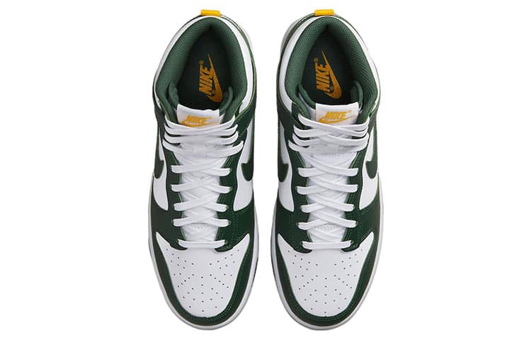 Кроссовки Nike Dunk High Retro White Green — фото 4