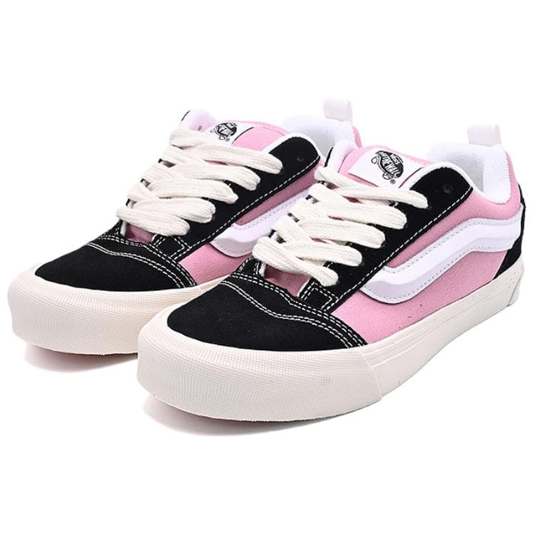 Кроссовки Vans Knu Skool Устойчивая к истиранию низкая обувь для скейтбординга унисекс черная розовая - изображение 3