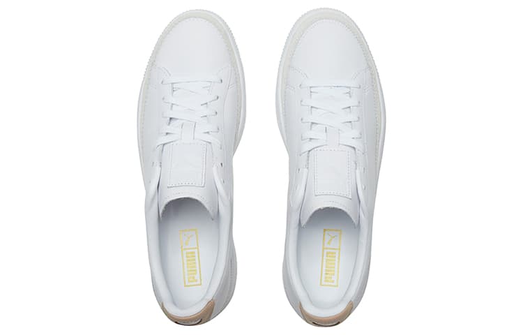 Кроссовки PUMA Basket Trim Block White Gold - изображение 4