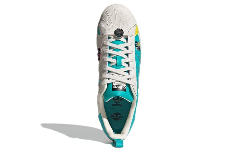 Кроссовки AriZona Iced Tea x adidas Superstar White Blue - изображение 5