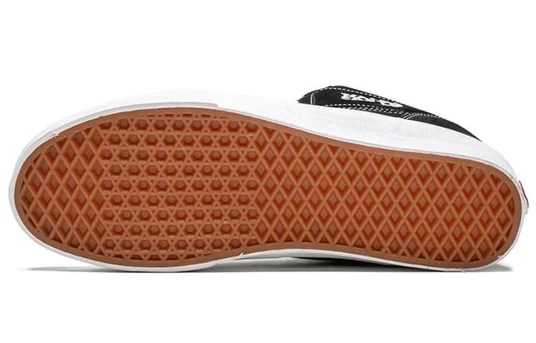 Кроссовки Vans Classic Mid Black White - изображение 4