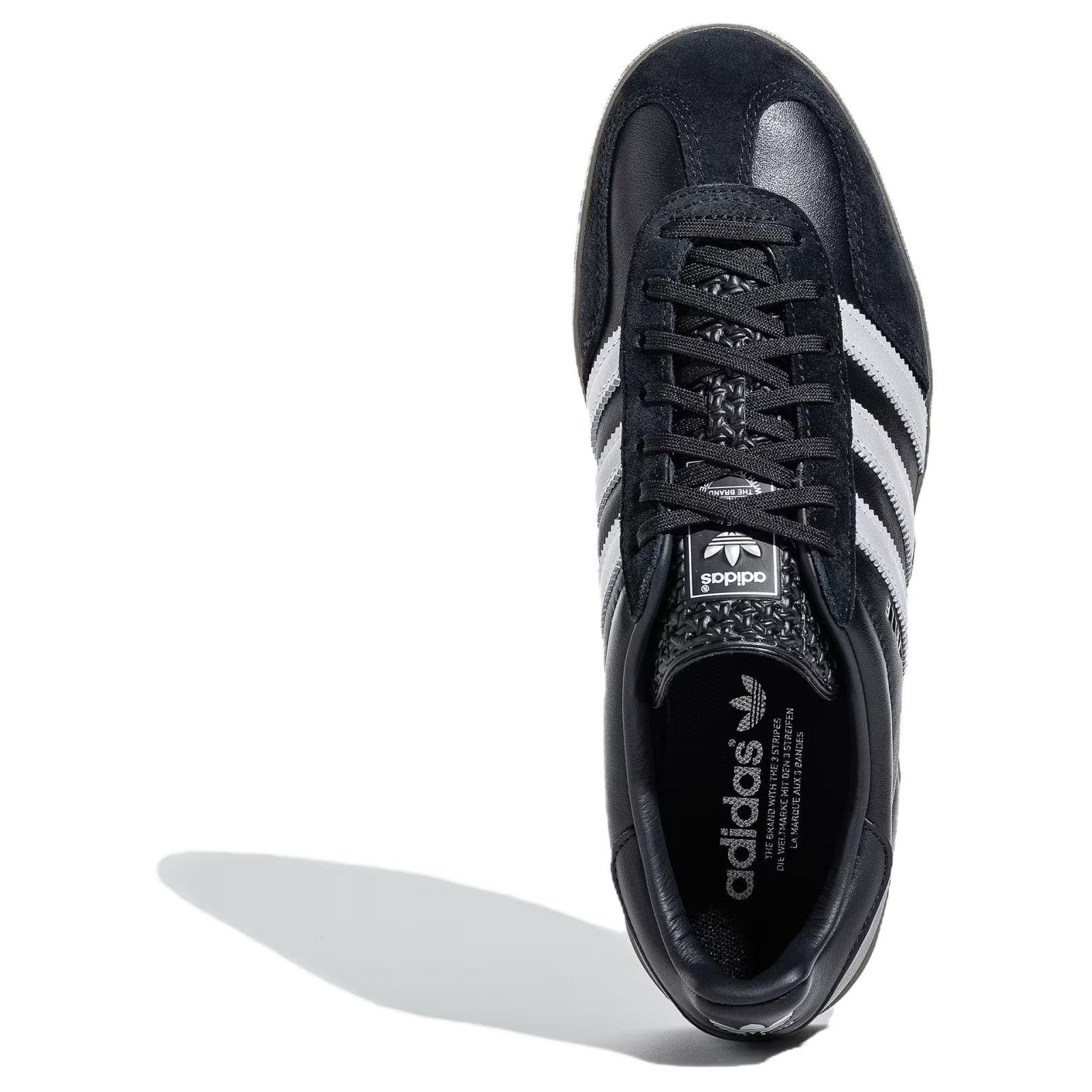Кроссовки Adidas Originals GAZELLE INDOOR Устойчивая к истиранию низкая обувь для скейтбординга Мужская Черная - изображение 4