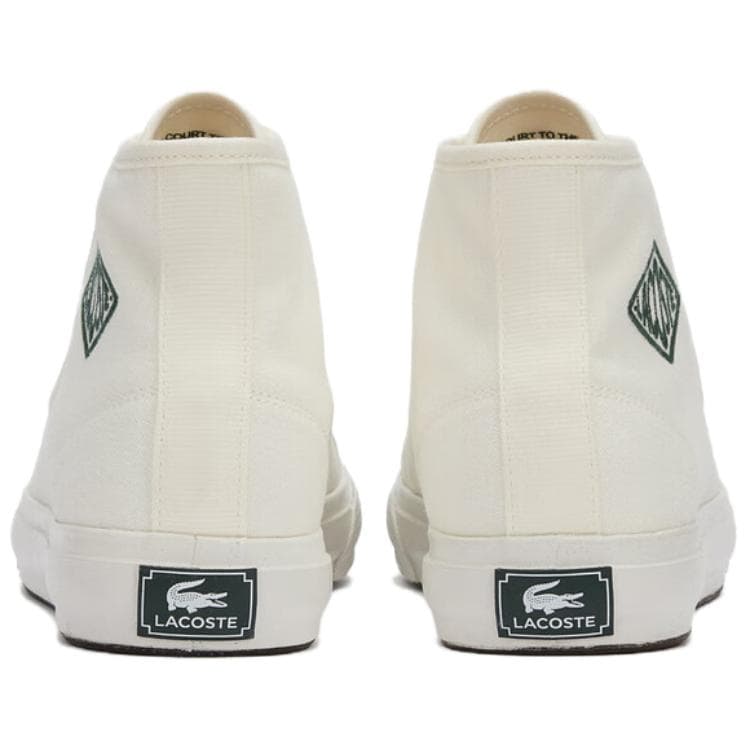 Кроссовки LACOSTE Backcourt High Топ Скейтборд Обувь Мужская Экрю - изображение 4