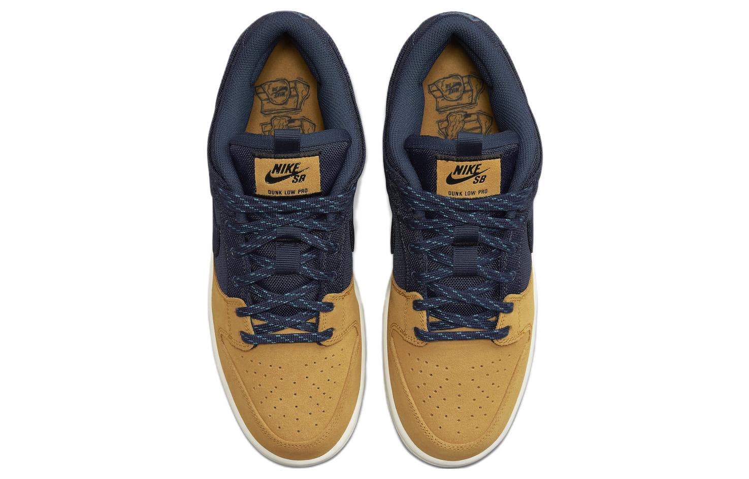 Кроссовки Nike Dunk SB "Midnight Navy/Desert Ochre" — фото 4