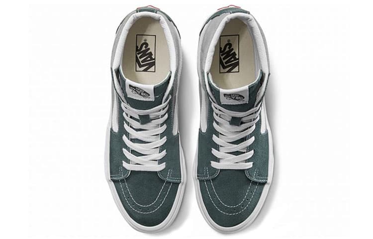 Кроссовки Vans SK8 Hi Grey Green - изображение 4