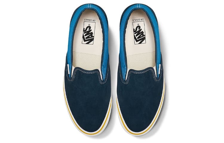 Кроссовки Vans Vault OG Slip-On Lx Blue Patchwork - изображение 3